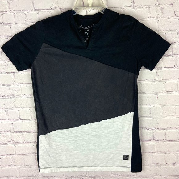 Marc Ecko Other - Marc Ecko Men's Black/Gray/White Short Sleeve and Henley Shirt. Size: Small